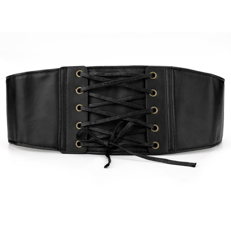 Wide Elastic Corset Belt with Press Button Closure for Costumes LEACOOLKEY Women main image 3