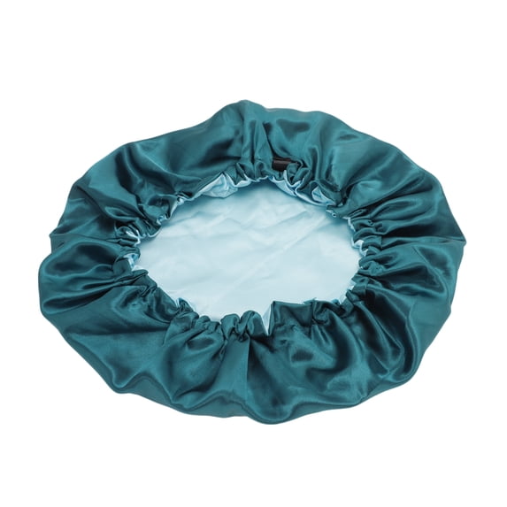 Unique Bargains Women Reusable Shower Cap for Bathroom Hotel 1 Pc Peacock Blue