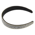 thumbnail image 1 of Unique Bargains Women Rhinestone Headband Wide Headband Bejewelled Hairband Women Luxury Sparkly Silver Tone, 1 of 6