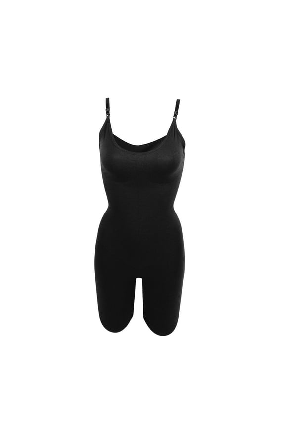 Women Shapewear Tummy Control Full Bust Body Shaper Briefs Bodysuit Butt Lifter Thigh Slimmer XXL Black