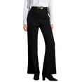 thumbnail image 1 of Unique Bargains Women Straight Leg Pleated High Waisted Business Slacks Pants M Black, 1 of 6