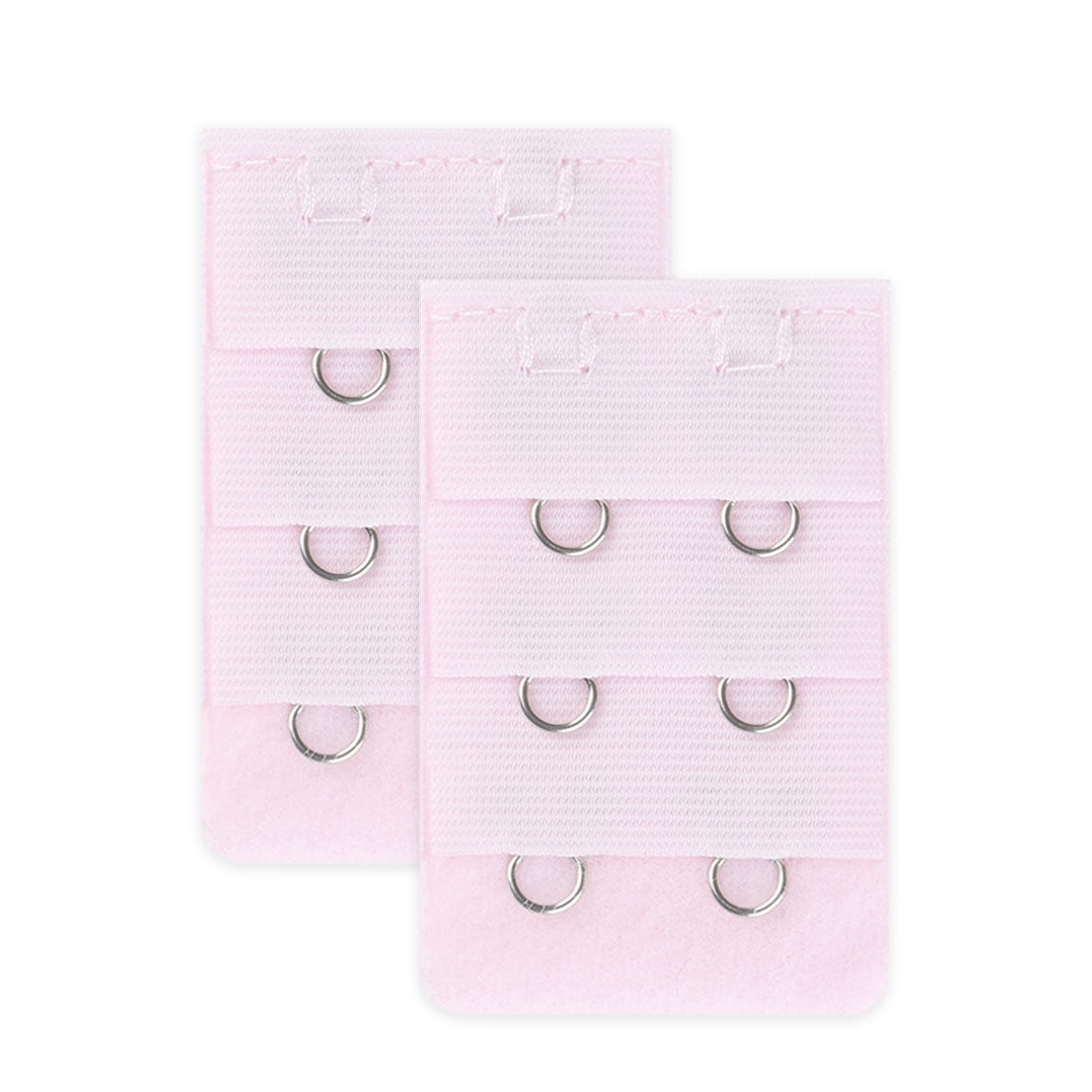 Unique Bargains Bra Extender with 3 Rows and 2 Hooks Pink 2