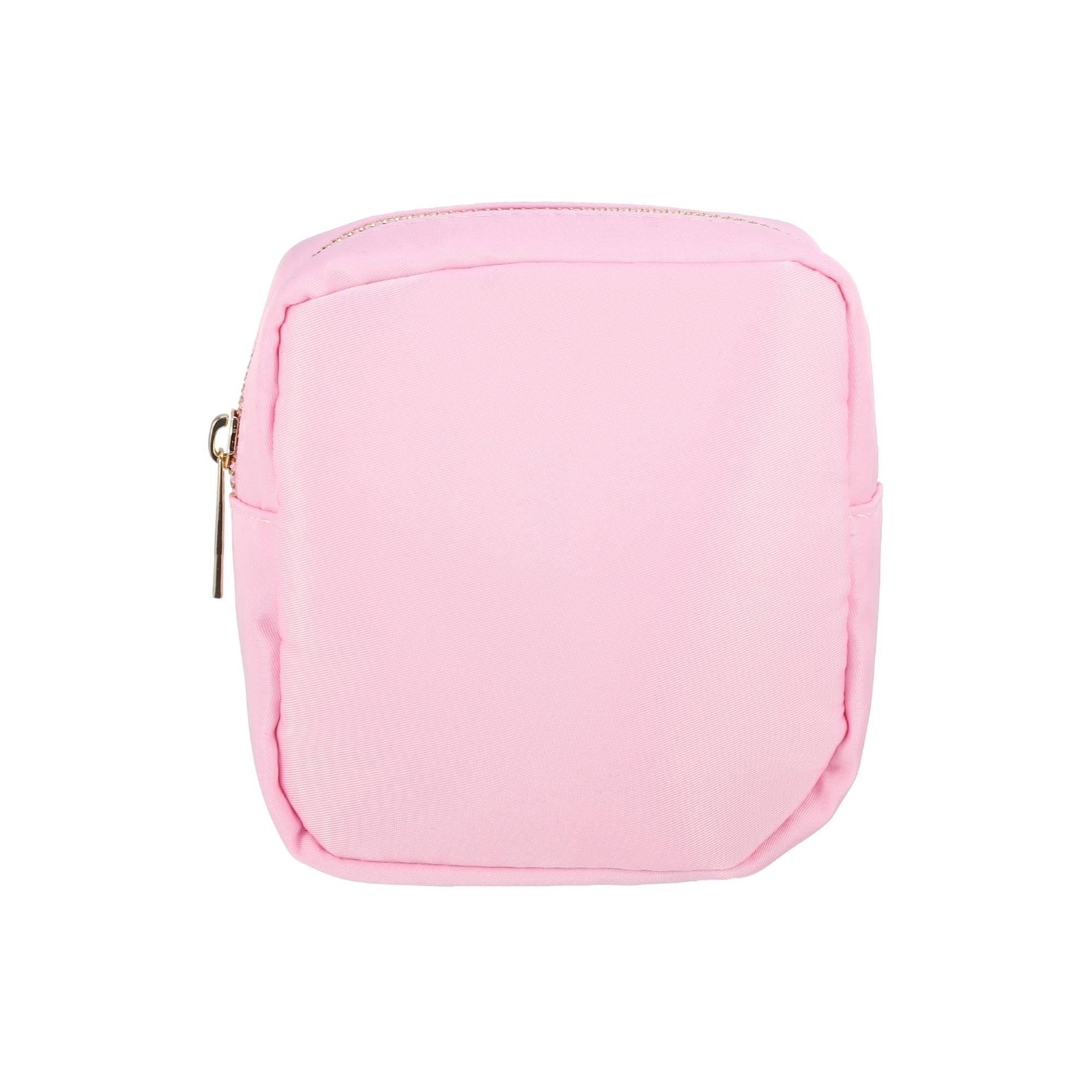 Unique Bargains Women Waterproof Makeup Bag for Business Travel Vacation Gym Light Pink