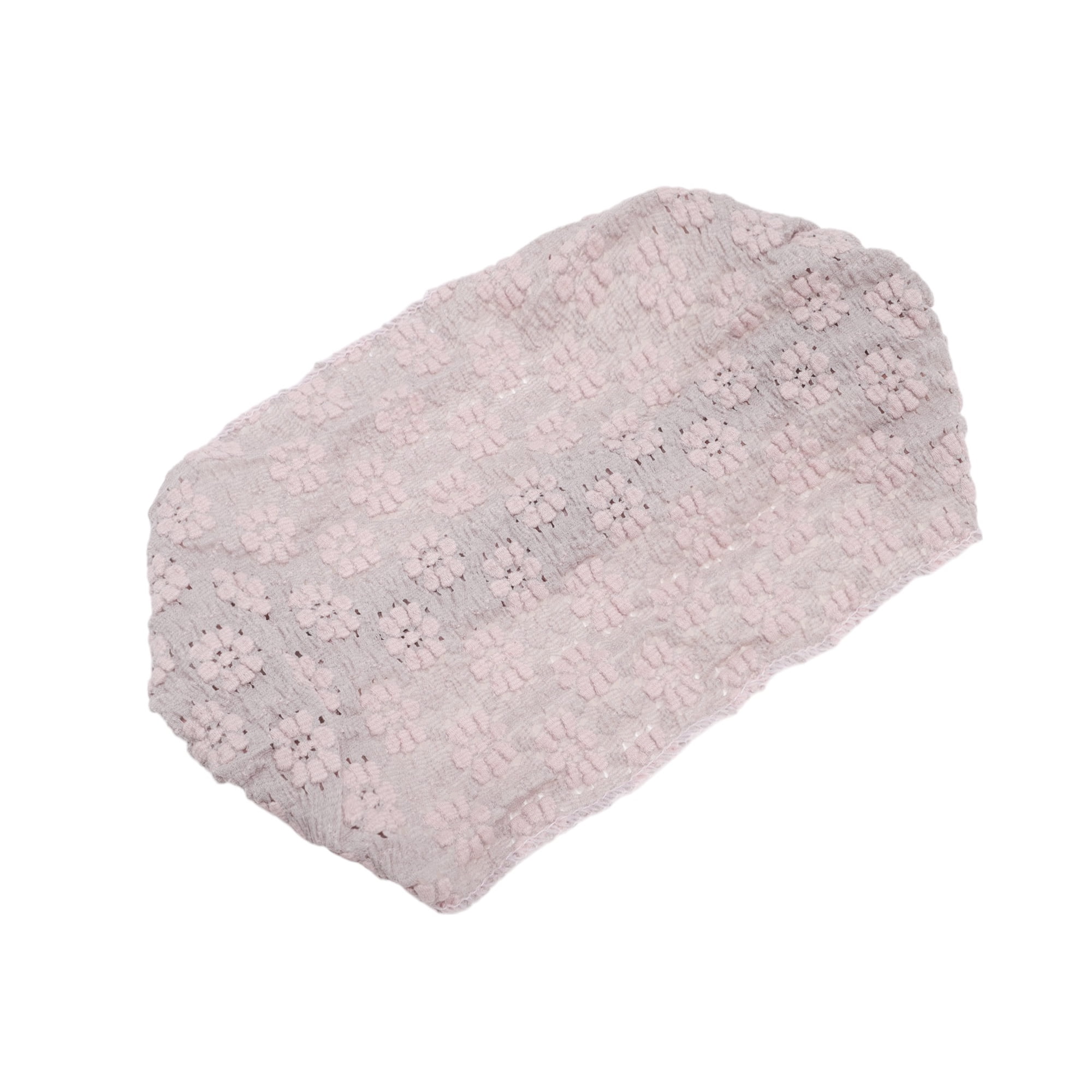 Unique Bargains 1pc Fashion Floral Wide Headwrap 9.45"x6.3" Pink