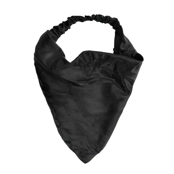 Unique Bargains Women's 1pc Fashion Satin Headwrap for Everyday Use Black