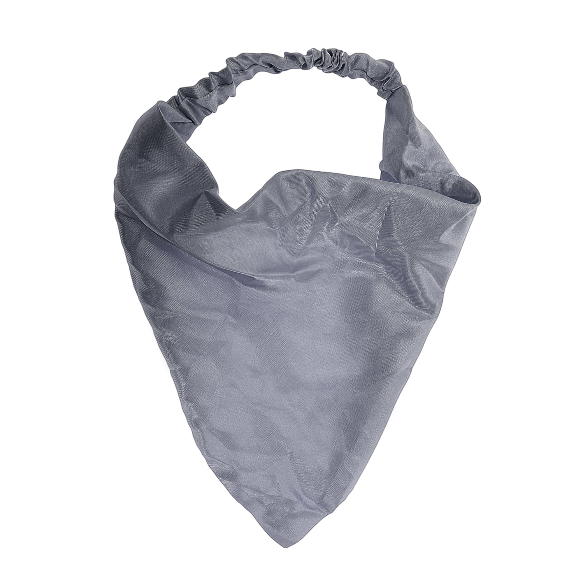 Unique Bargains 1pc Fashion Satin Headwrap for Everyday Use Dark Gray
