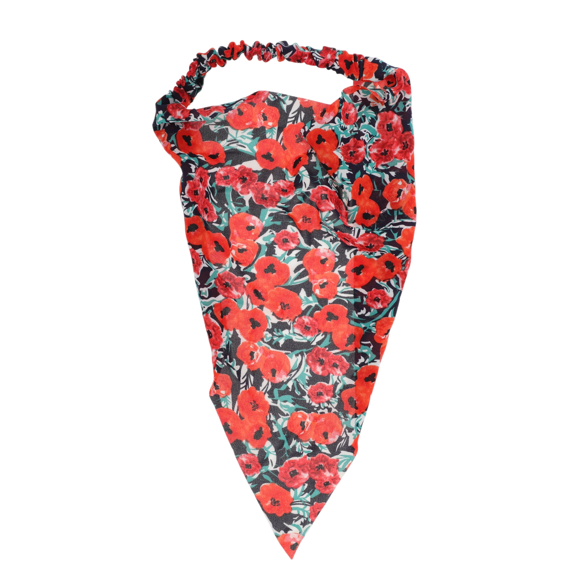 Unique Bargains 1pc Printed Pastoral Style Headwrap Red