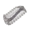 thumbnail image 1 of Unique Bargains Women's 1pc Stylish and Comfortable Elegant Bead Hollow Wide Headwrap Gray, 1 of 5