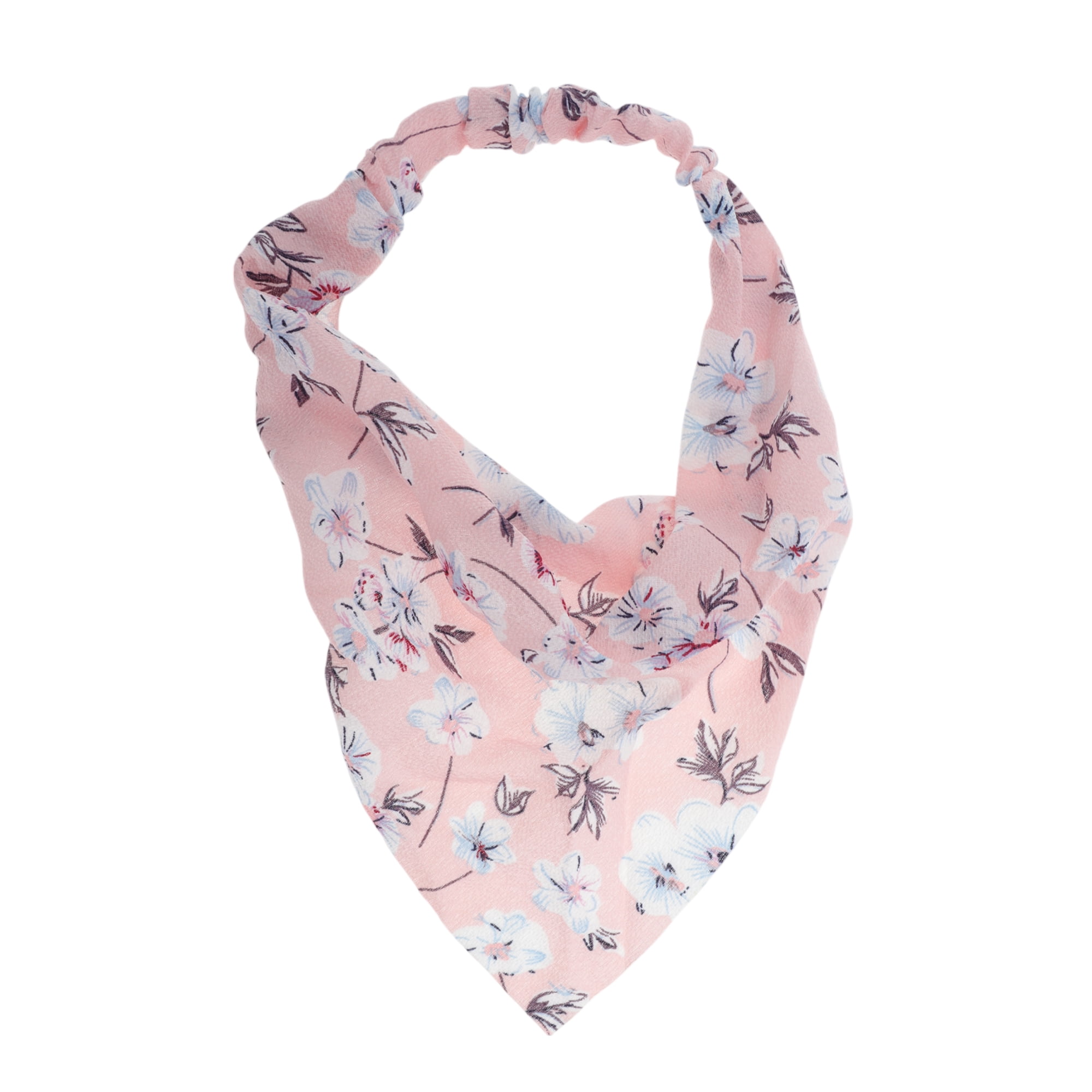 Unique Bargains 1pc Stylish and Comfortable Fashion Flower Headwrap Pink