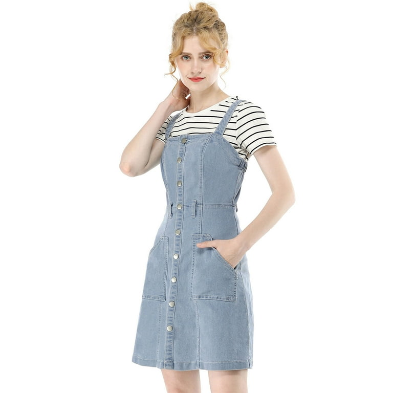 A line shop dungaree dress