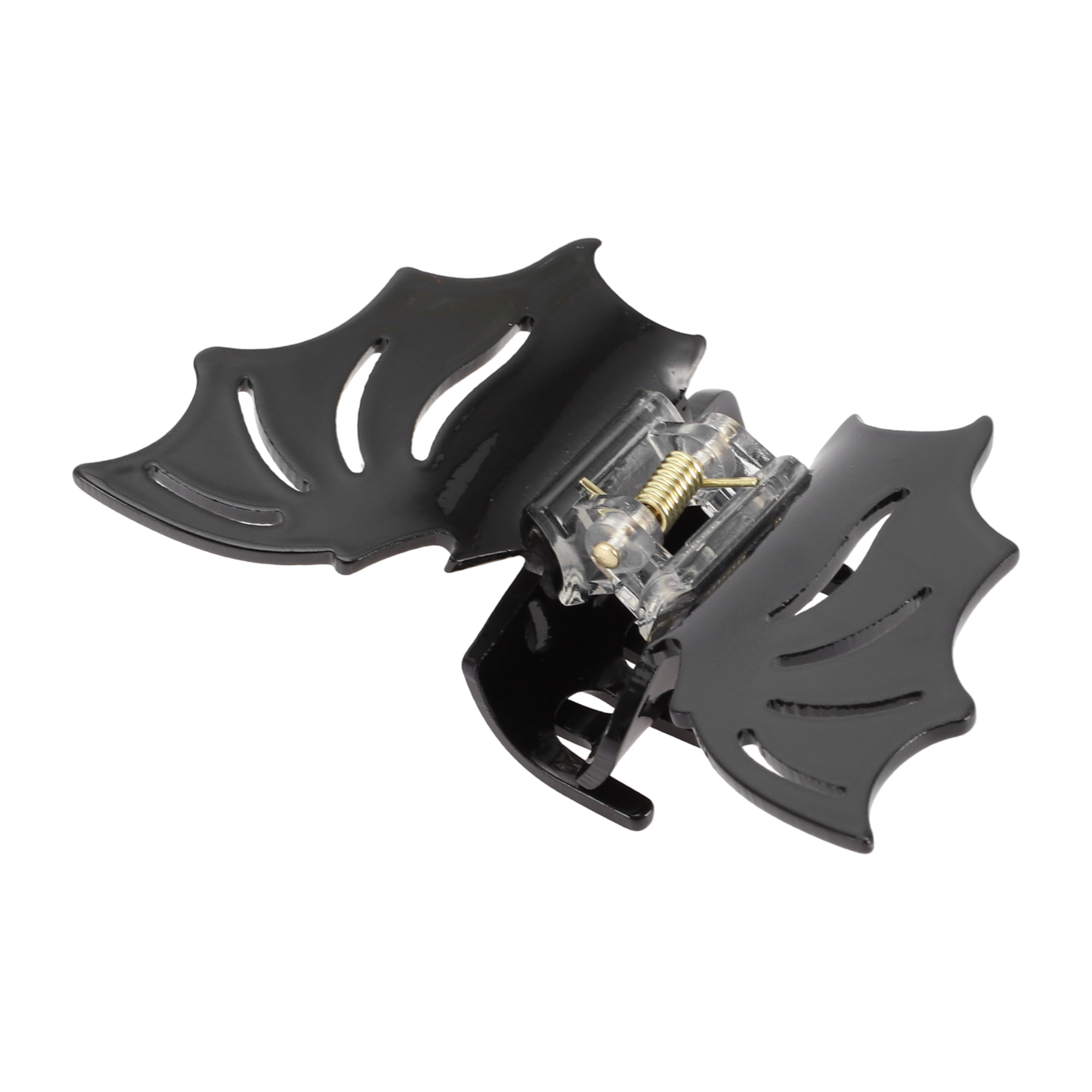 Unique Bargains 1pc Bat Style Hair Clips Hairdo Clip for Women Black