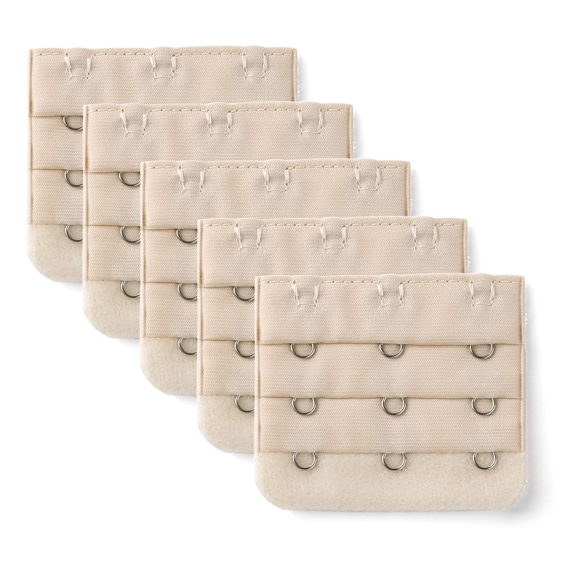 Unique Bargains Women's Bra Extender Strap Extension Buckle 3 Hooks 3 Rows