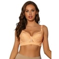 thumbnail image 1 of Unique Bargains Women's Breathable Bras Underwired Adjustable Straps Bralette Beige D 38, 1 of 6