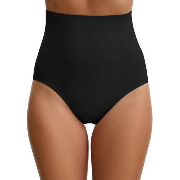 Unique Bargains Women's Briefs Tummy Control Shaping Underwear XL Black