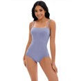 thumbnail image 1 of DARING DIVA Button Bottom Shapewear Cami Slimming Butt Lifter Bodysuit S Blue, 1 of 6