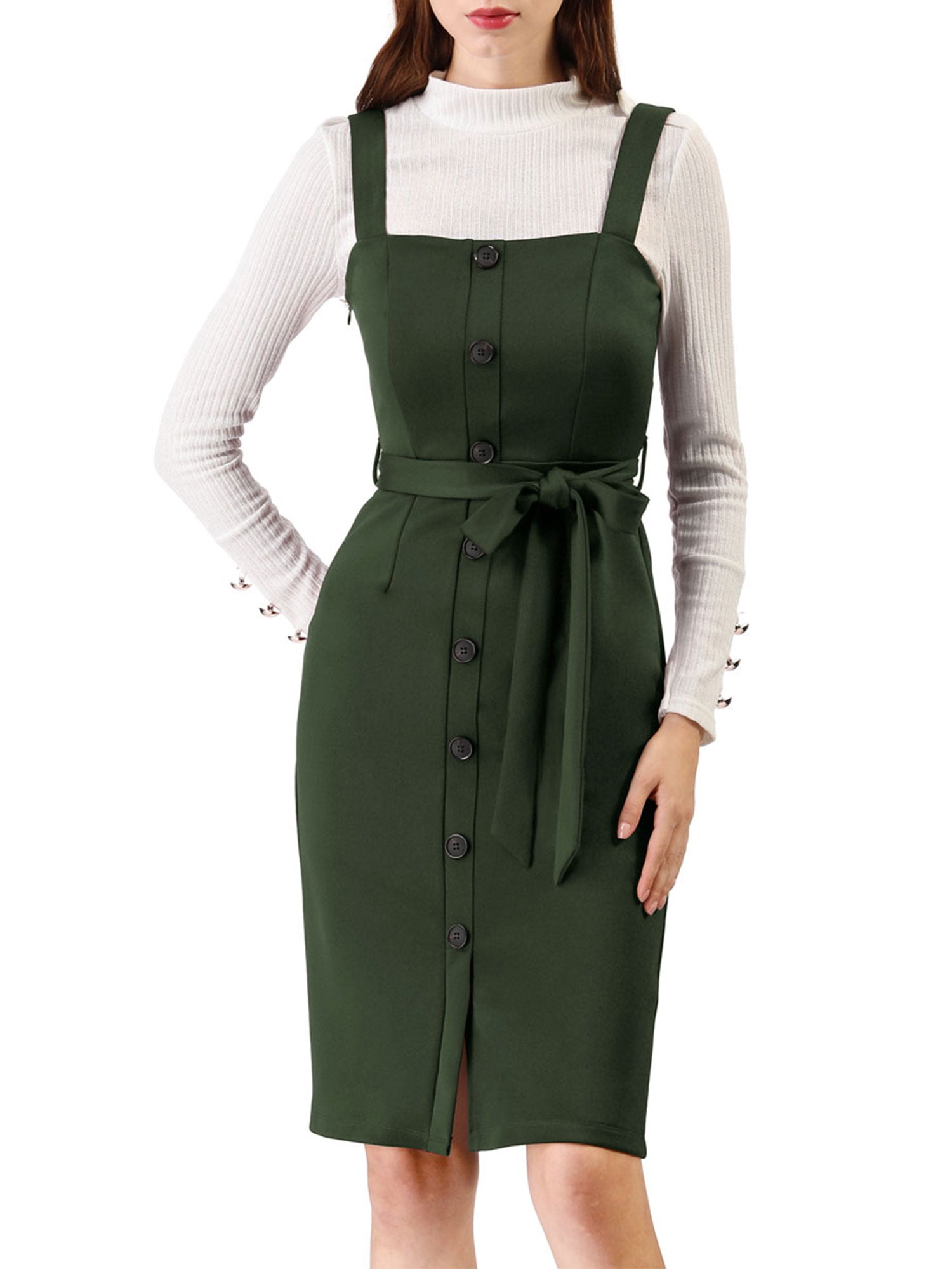 green emerald velvet dress Uptown Girl Mini Sweater Dress main image 1