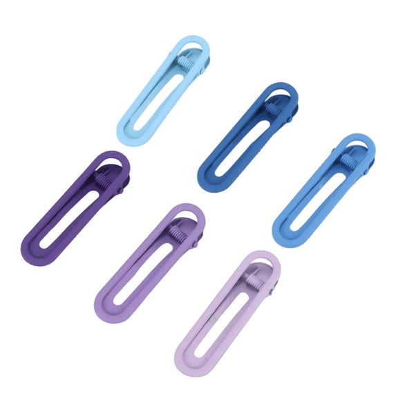 Unique Bargains Women's Classic Fashion Hair Clips 6 Pcs Blue Purple