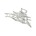 thumbnail image 1 of Unique Bargains Women's Cobweb Style Hair Clips Hairdo Clip 4.13" 1 Pc Silver Tone, 1 of 5