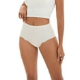 thumbnail image 1 of Unique Bargains Women's Comfort Full-Coverage Panties Wave Trim No Trace Briefs XS White, 1 of 6