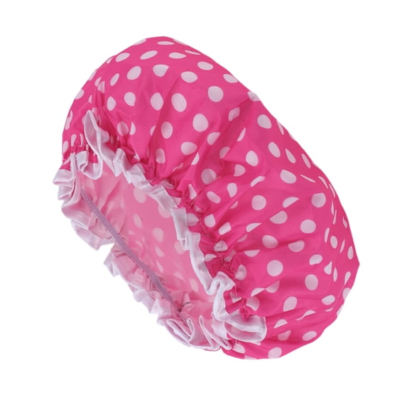 Unique Bargains Women's Comfortable Bath Caps 1 Pc Pink