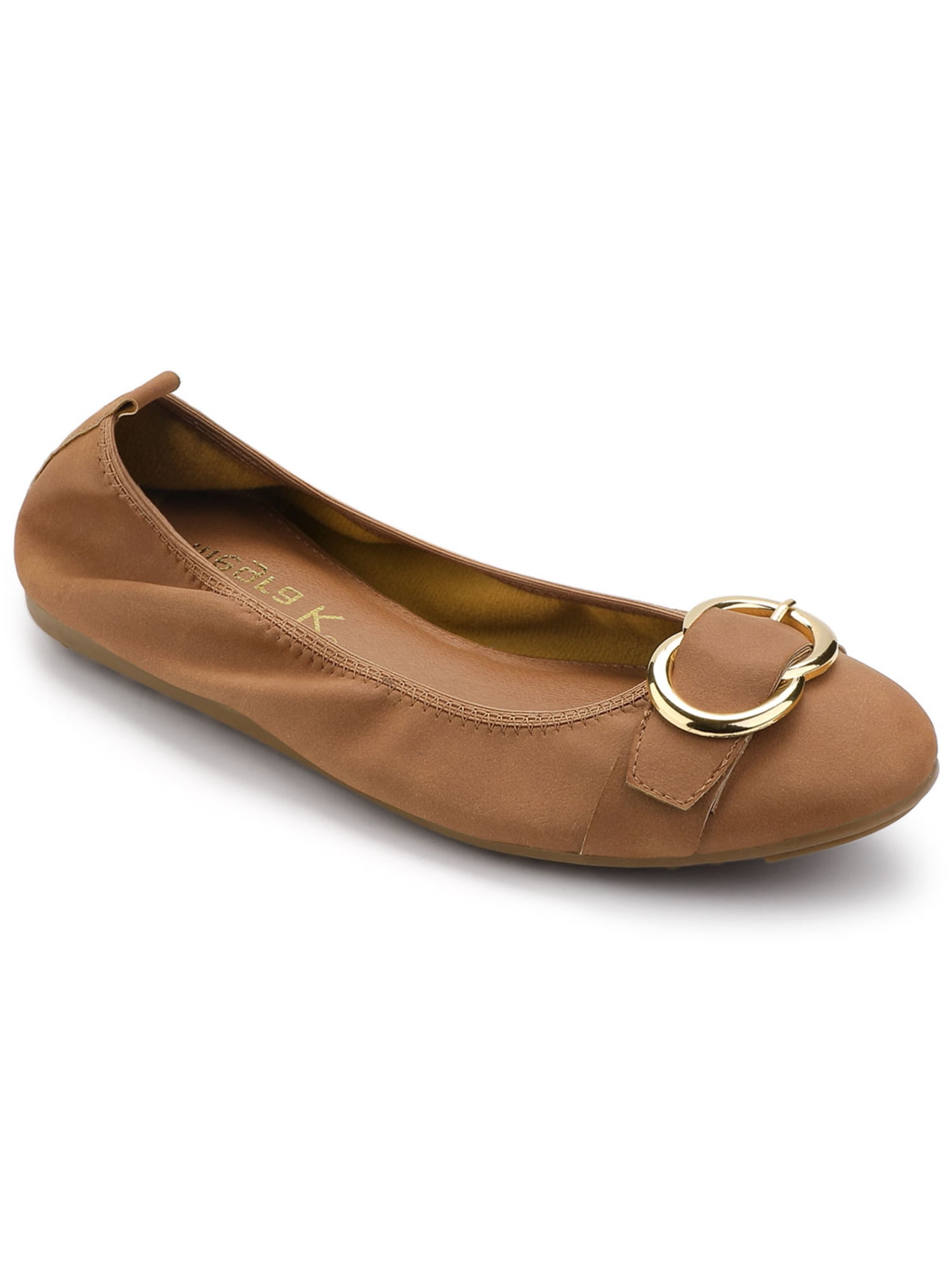 Unique Bargains Women s Comfortable Round Toe Slip On Ballet Flats