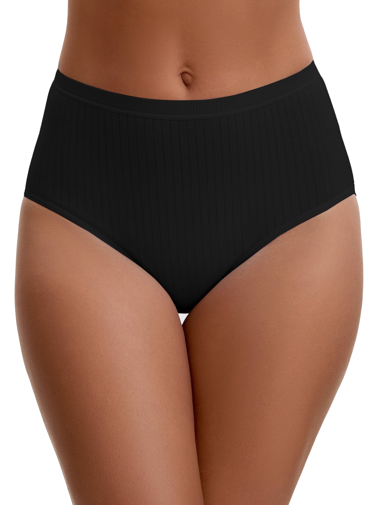 Unique Bargains Women's Cotton High Waist Tummy Control Briefs XL Black