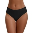 thumbnail image 1 of Unique Bargains Women's Cotton Mid-Waisted Full Coverage Briefs L Black, 1 of 6