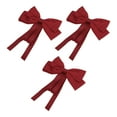 thumbnail image 1 of Unique Bargains Women's Elegant Ribbon Multi-layer Bow Hair Clips 3 Pcs Red, 1 of 5