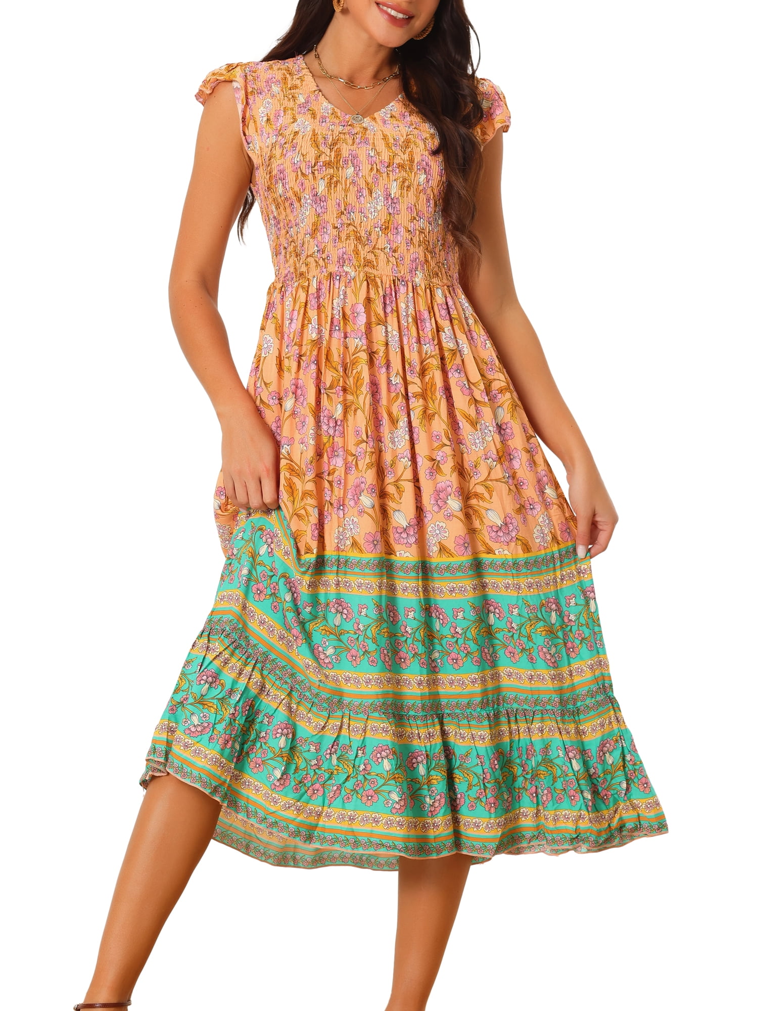 athletic fit dress shirt in Mid Blue Santiago Cut-Out Ruffle Maxi 20-03-OFFER Size:17-17Â½ 36/37