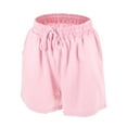 thumbnail image 1 of Unique Bargains Women's Flowy Running Shorts Casual High Waisted Workout Shorts Pink Size S, 1 of 6
