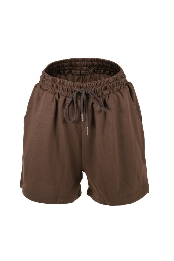 Women's Flowy Running Shorts High Waisted Coffee Color Size M