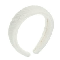 Unique Bargains Women's Fluffy Fuzzy Fashion Headband White