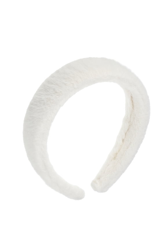 Women's Fluffy Fuzzy Fashion Headband White