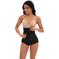 thumbnail image 1 of Unique Bargains Women's Front Hook Closure Briefs High Waist Shaperwear Panties M Black, 1 of 6