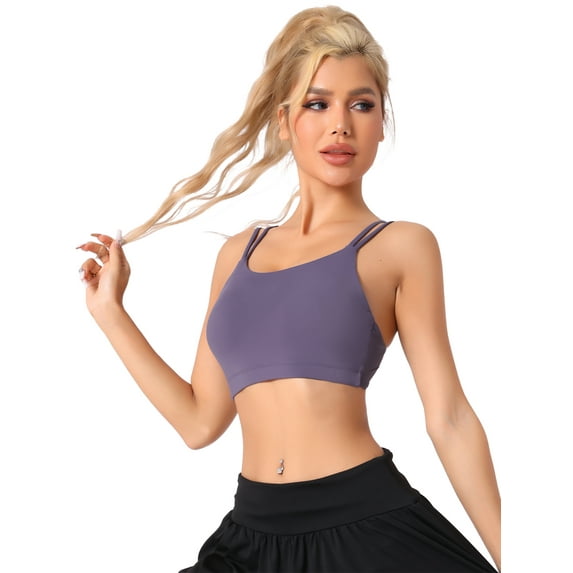 DARING DIVA Full-Coverage U Back Bras Fixed Padded Cup Underwear XL Purple