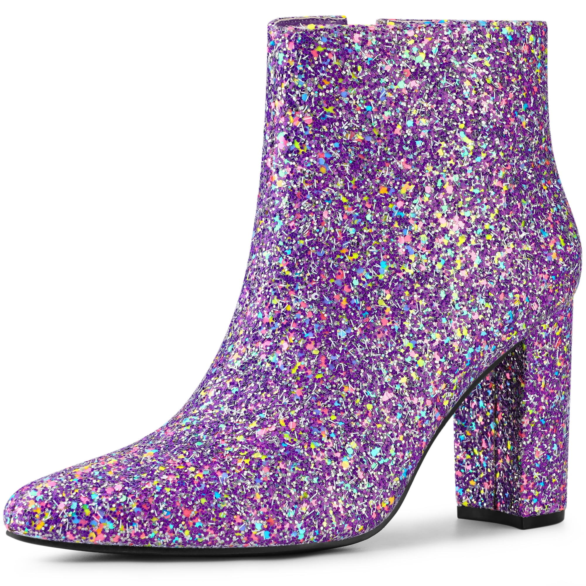 Glitter on sale chunky boots