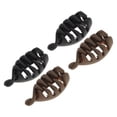thumbnail image 1 of NOMADIC NOOK Women's Grace Banana Hair Clips 4 Pcs Black Coffee Color, 1 of 5
