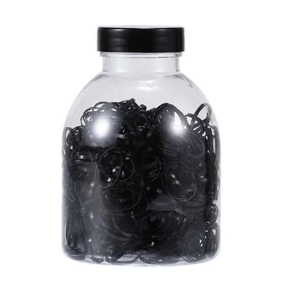 Unique Bargains Women's Grace Hair Rubber Bands 0.63" Diameter Black 1 Set