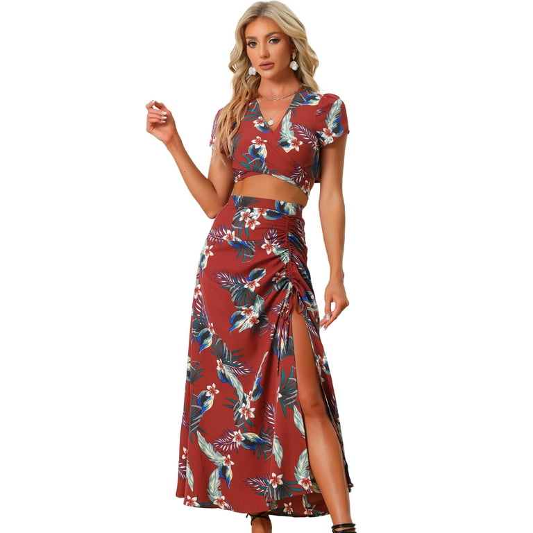 Hawaiian skirt and top hotsell