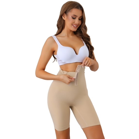 DARING DIVA Women's High Waist Shapewear Panties Butt Lifter Thigh Slimmers Beige Medium