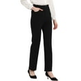 thumbnail image 1 of Unique Bargains Women's High Waist Straight Slacks Yoga Stretch Trousers XS Black, 1 of 6