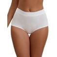 thumbnail image 1 of Unique Bargains Women's High Waist Tummy Control Elastic Waistband Boyshorts M White, 1 of 6