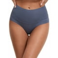thumbnail image 1 of Unique Bargains Women's High Waist Tummy Control Full Coverage Briefs S Blue, 1 of 6