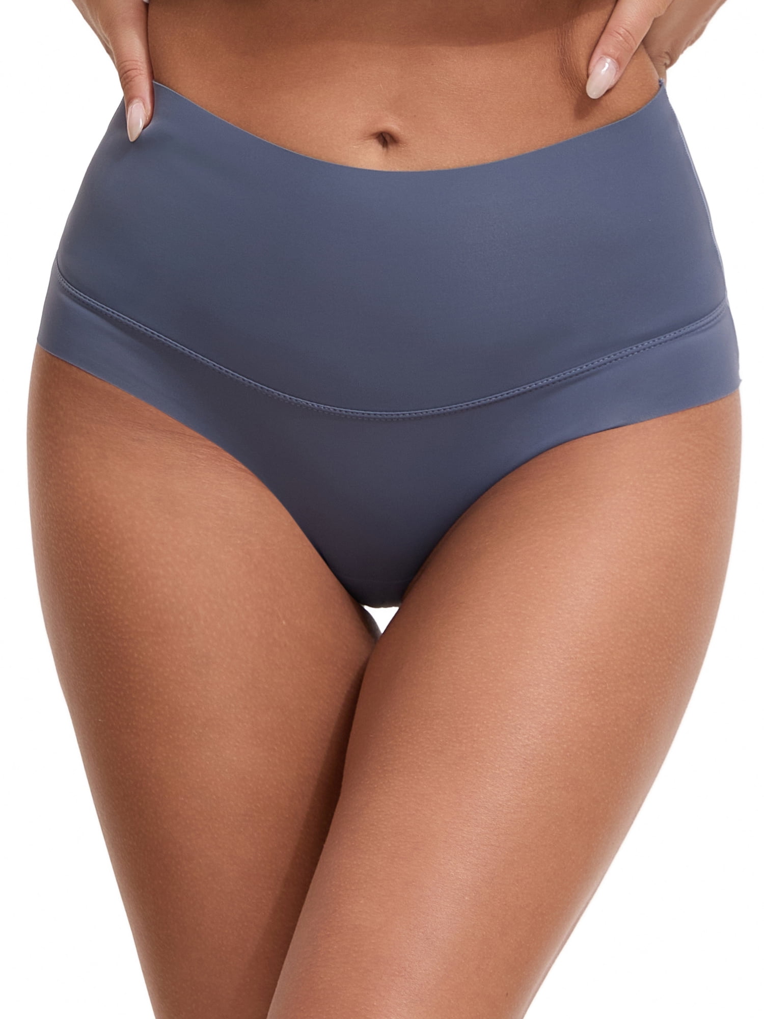 Unique Bargains Women's High Waist Tummy Control Full Coverage Briefs XL Blue