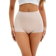 thumbnail image 1 of DARING DIVA Women's High Waist Underwear Brief Butt Lifter Shapewear Panties Beige XL, 1 of 6