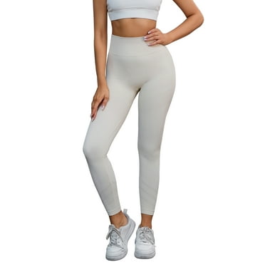 Unique Bargains Women's High Waisted Leggings Tummy Control Thigh Shapers Pants S Beige