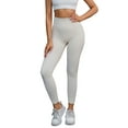 thumbnail image 1 of Unique Bargains Women's High Waisted Leggings Tummy Control Thigh Shapers Pants XL Beige, 1 of 6