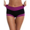 thumbnail image 1 of Unique Bargains Women's High Waisted Loose Classic Full Coverage Briefs L Purple, 1 of 6