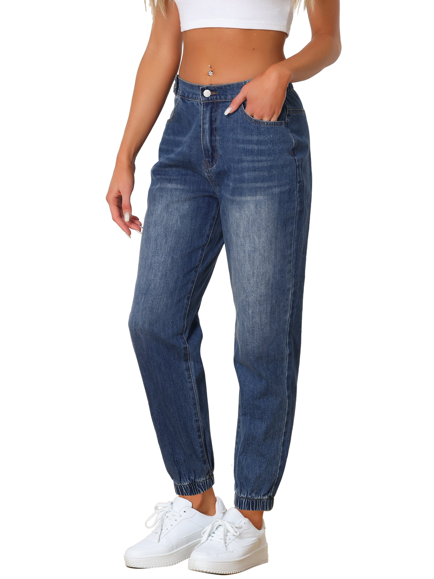 Denim Jogger Pants