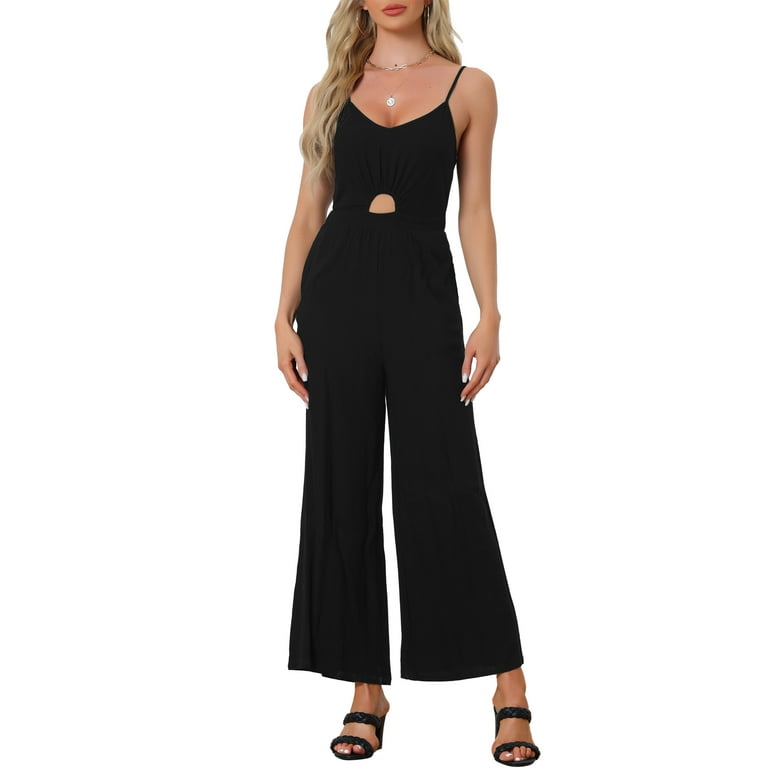 Casual Buttons Backless Spaghetti Strap Regular Jumpsuits(5 Colors) Casual Buttons Backless Spaghetti Strap Regular Jumpsuits(5 Colors)